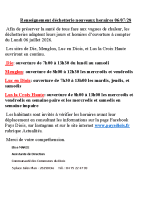 Renseignement déchetterie nouveaux horaires 06